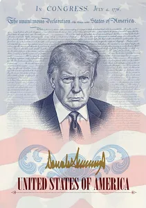 O mais novo lugar onde o rosto de Trump vai aparecer: alguns passaportes americanos