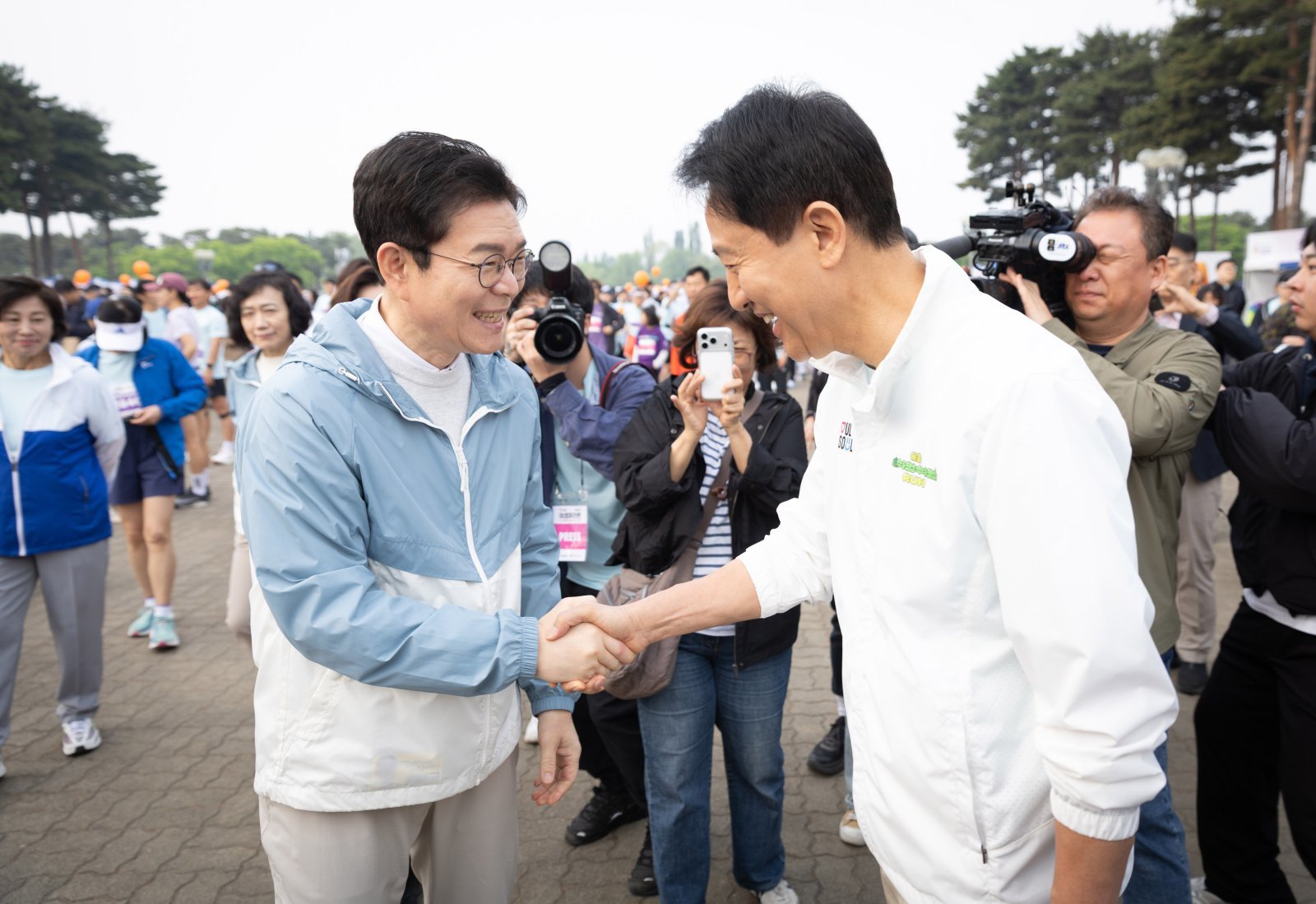 정원오 “尹에겐 말 못하더니” 오세훈 “李 공소 취소 시 본격 독재”