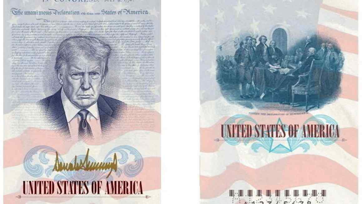 US to put Donald Trump’s face on passports