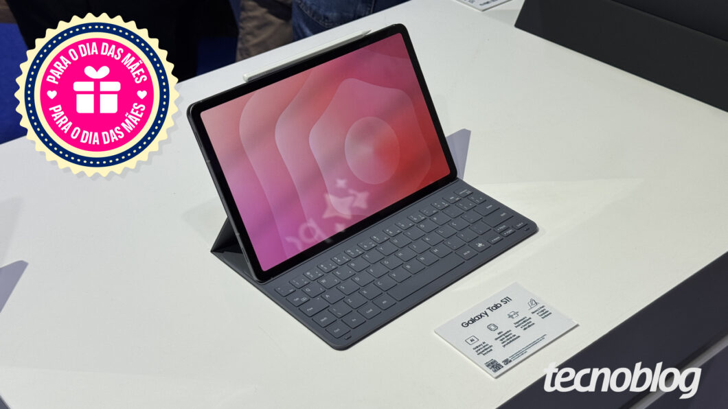 Galaxy Tab S11 (256 GB) tem oferta de Dia das Mães 2026 por até 10x sem juros